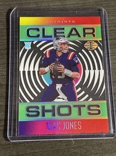 2021 PANINI ILLUSIONS Mac Jones CLEAR SHOTS Green/Emerald RC SP Parallel Rookie