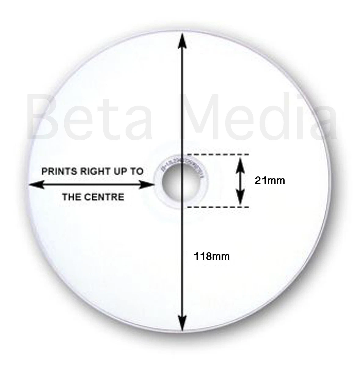 50 x Verbatim blank DVD-R 16x 4.7BG - FULL HUB Wide Printable DVD Discs