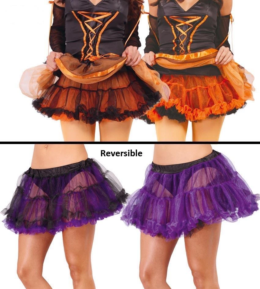 Costume Di Halloween Donna Viola Con Gonna A Zucca - Abito Da Festa Vintage Senza Maniche Con Fantasia Pipistrelli E Castello - Taglie Disponibili