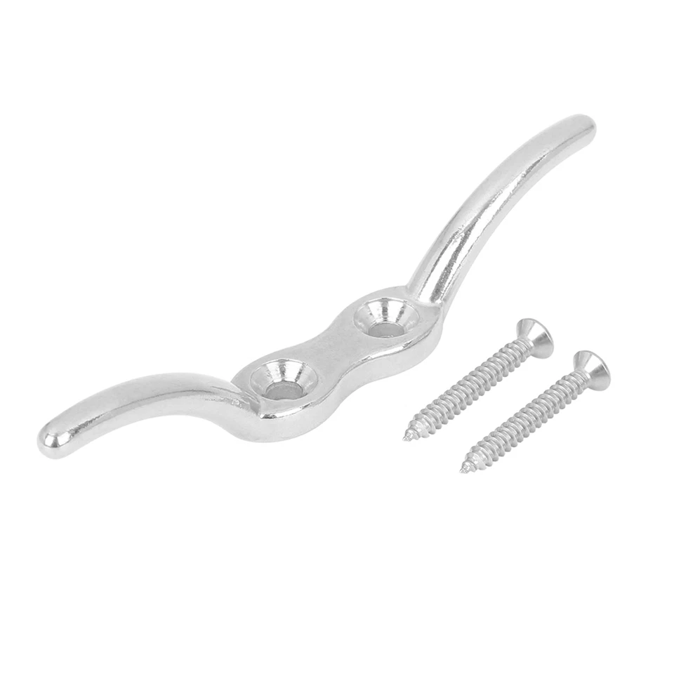 Juego de 5 ganchos de taco de asta de bandera de acero inoxidable 316 con 10 tornillos de montaje Foto 4 de 4