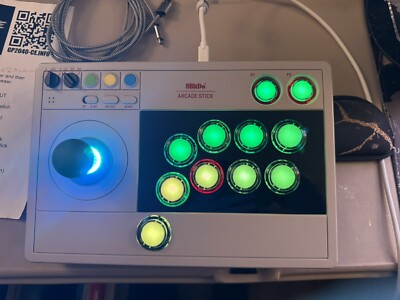 Modded 8Bitdo Arcade Stick for PC USB C And USB A Wired Only. Not Wireless.