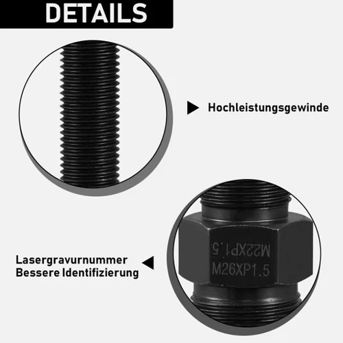 10Tlg Polradabzieher Schwungrad Polrad Abzieher Set für Roller Motorrad Werkzeug - Bild 10 von 11