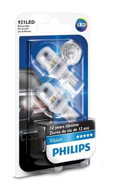 2 Stück Philips 921 LED 6000k superhelle weiße T16 Rückfahrscheinwerfer Glühbirne