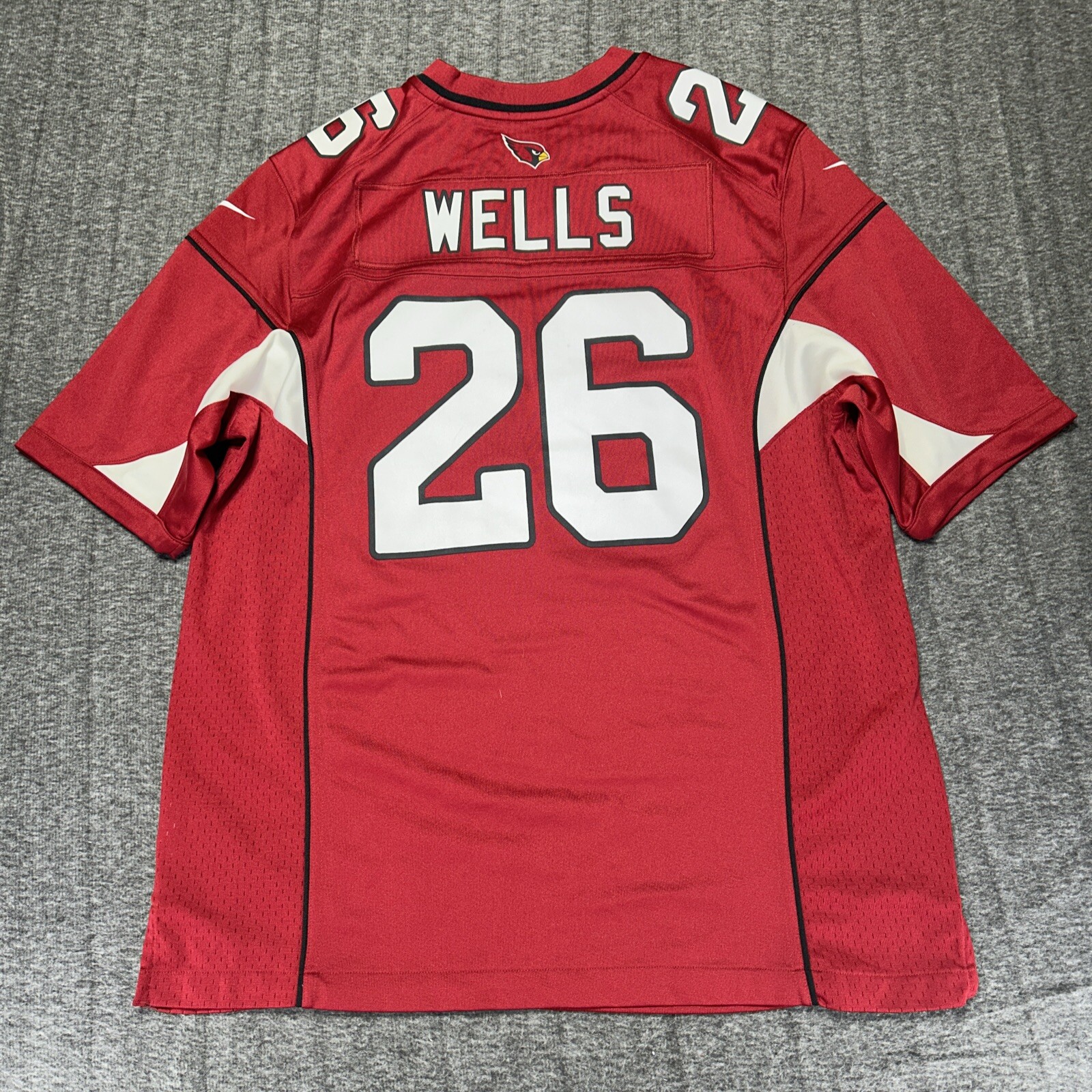 Nike On Field NFL Jersey Arizona Cardinals Beanie Wells #26 Large Red