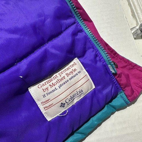 Vintage Columbia Snow Jacket Girls Size XL Blue Purple Skiing Snowboarding 90’s - Picture 8 of 17