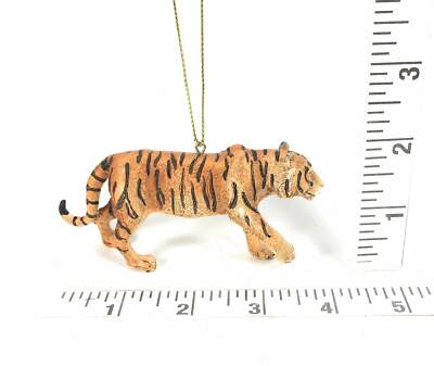 Kurt Adler Tiger Resin Safari Animal Ornament – Tree Decoration, Safari Theme