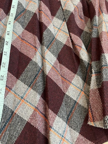 Shani Vtg 70s 80s Argyle Wool Blend Pleated Preppy Midi Skirt School Girl Sz 16 - Picture 12 of 20