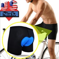 Men Cycling Shorts 3D Gel Padded Mountain Bike MTB Underwear Shorts US STOCK