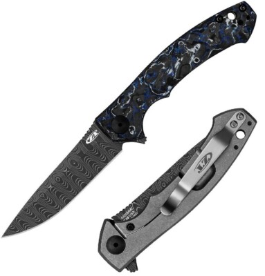 Zero Tolerance Sinkevich Folding Knife 3.25'' Vegas Forge Steel Blade CF Handle