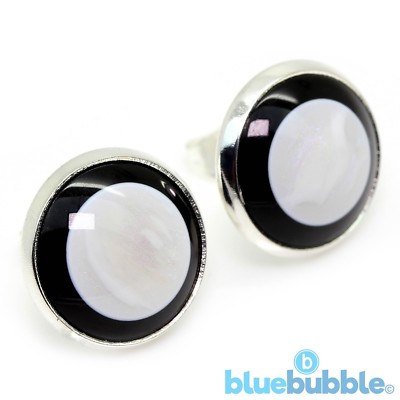 Bluebubble SWINGING 60s Round Disco Ohrringe Vintage Retro Kitsch Hochzeit Abschlussball