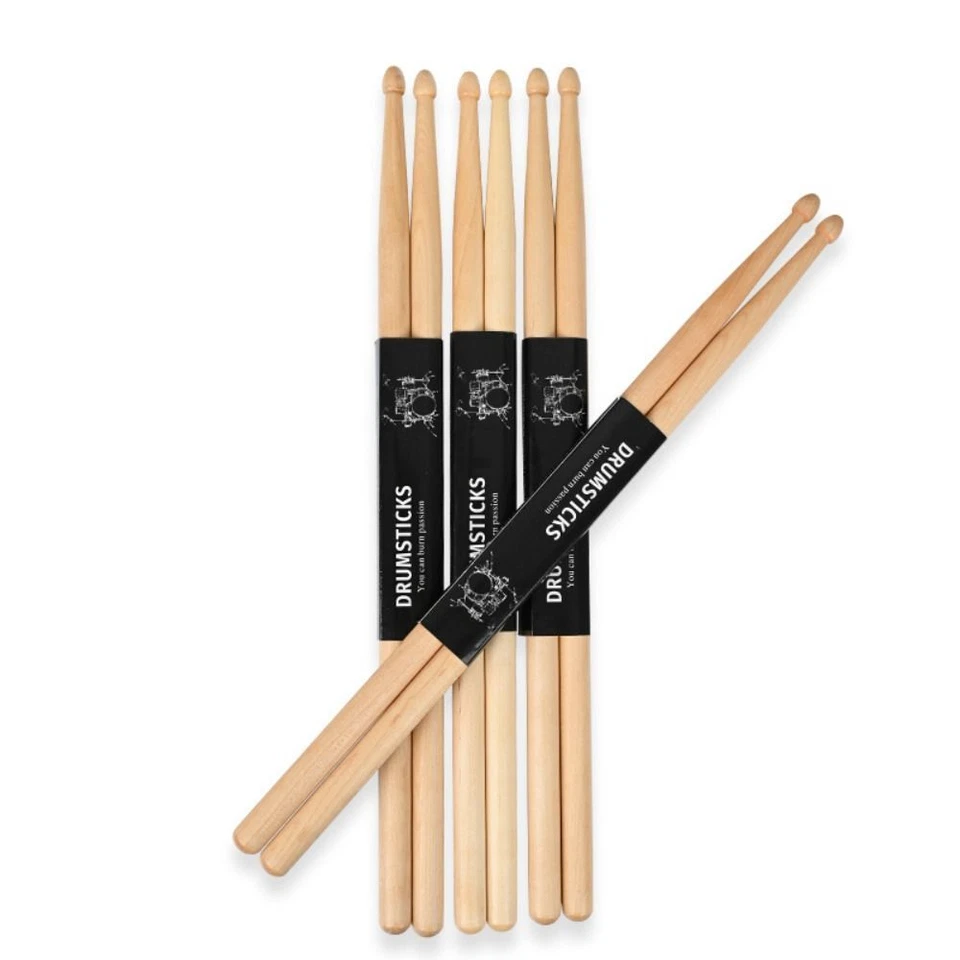 Wood Drum Sticks 5A/7A Drum Set Classic Instrument Accessories Drum