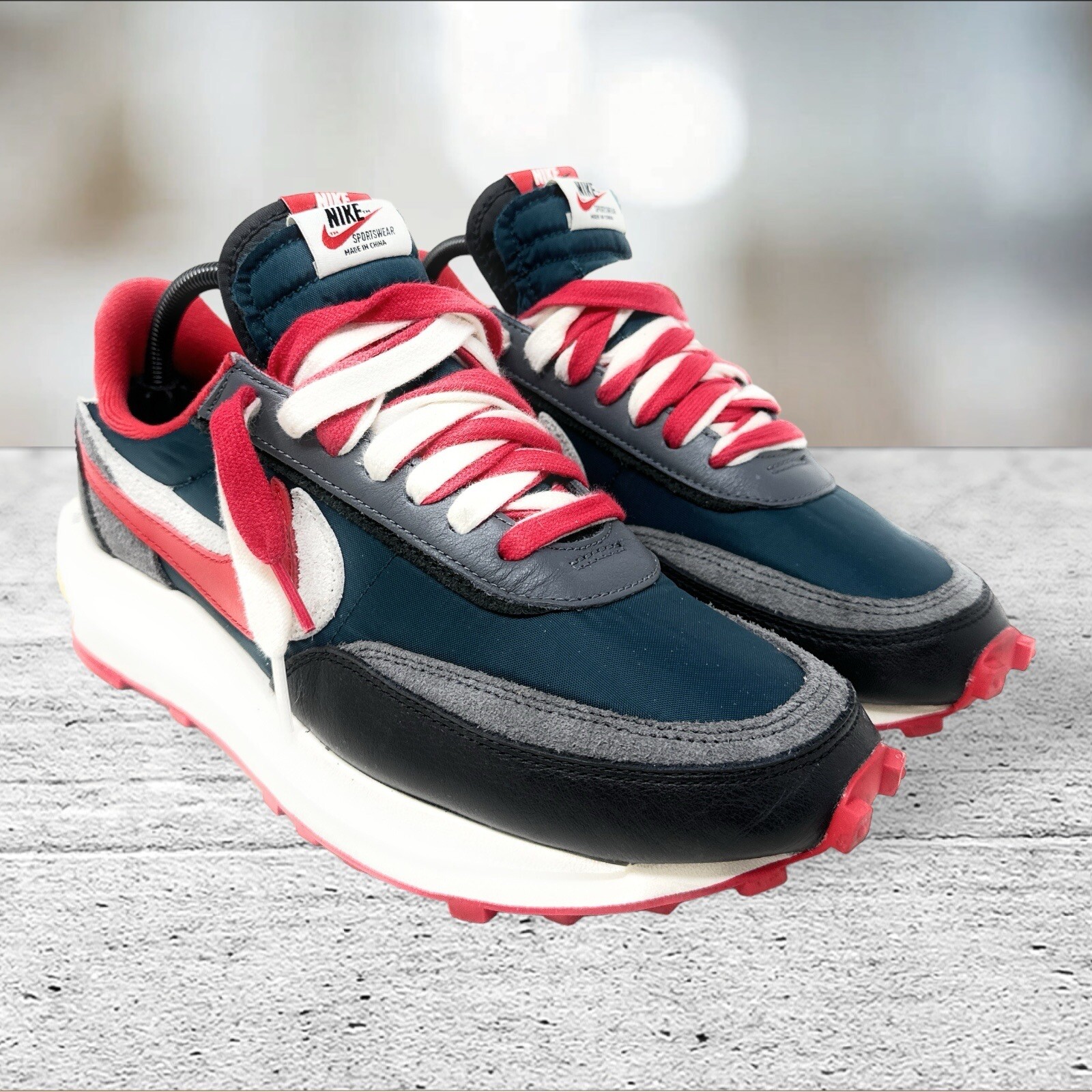 SACAI X NIKE Taglia 9 5 Nike LDWaffle x Sacai x Undercover Midnight Spruce University Rosso