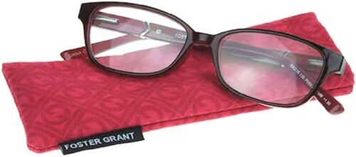 NEW Foster Grant Reading Glasses With Free Case Evaline Win CHOOSE MAGNIFICATION - Picture 1 of 3