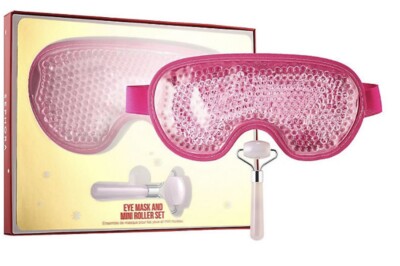 SEPHORA Collection Cooling Beads Eye Mask & Mini Facial Roller Set - New - Gift 