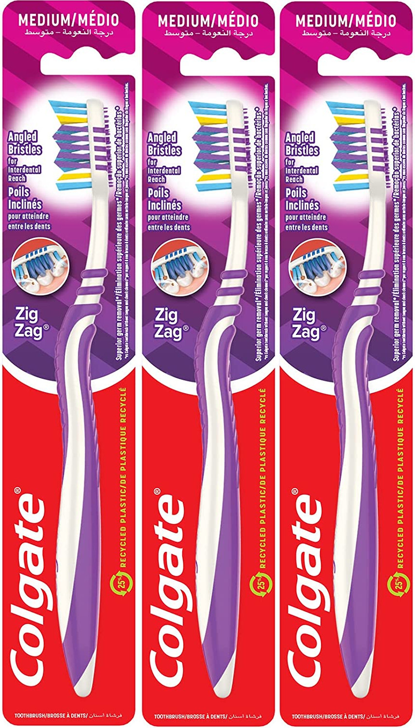 Colgate Zig Zag Plus Medium Toothbrush - Image 2