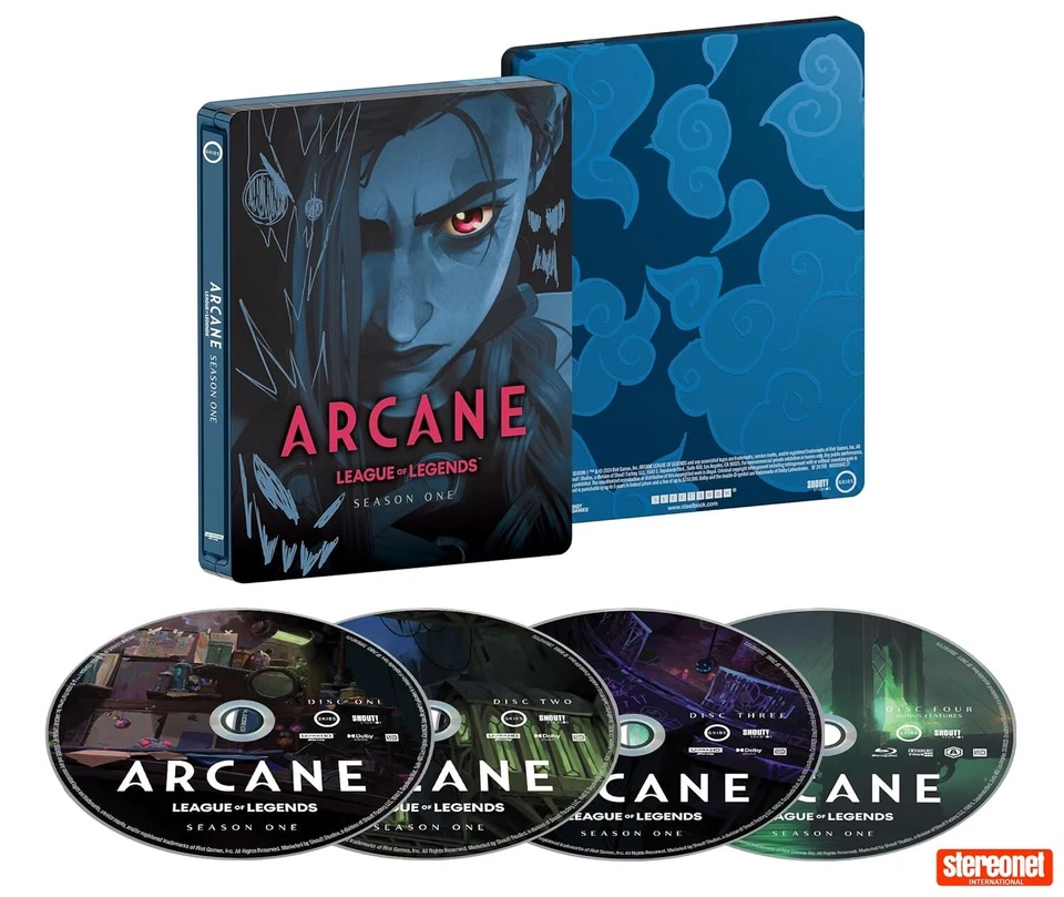 ARCANE LEAGUE OF LEGENDS SEASON ONE AND TWO 4K UHD BLU-RAY STEELBOOKS  *SEALED* - Image 2 of 4