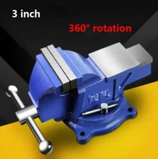 Heavy Duty Bench Vise Household Bench Vise High Quality 3 Inch 360 Degree Swivel