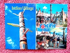 PACIFIC FAIR THREE  VIEWS  BROADBEACH  GOLD COAST  COLOUR  POSTCARD  [476]