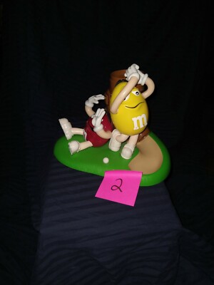 M&M Golf Candy Dispenser Mulligan-Ville With Yellow And Red M&M Collectible