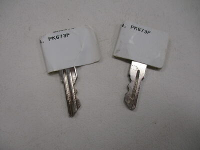 ALL LOCK COMPANY SIERRA IGNITION KEY PAIR OF (2) SILVER PK673F MARINE BOAT