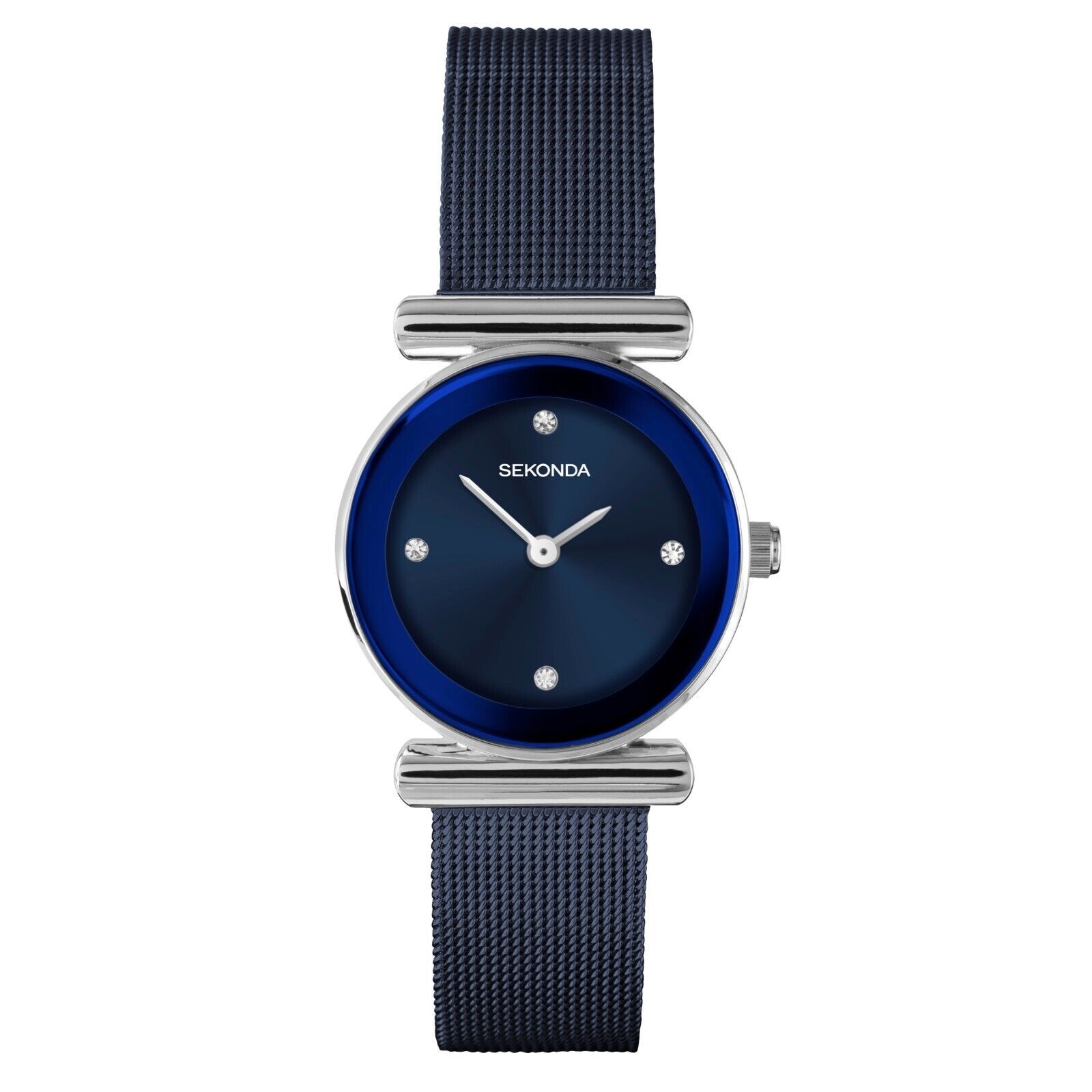 Sekonda Ladies Ava Watch 26mm Blue Dial and Mesh Bracelet RRP £59.99