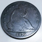 1876 Seated Liberty Half Dollar Beautiful Coin Rare Date