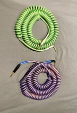 Kirlin Premium Coil Cables - 30ft PURPLE/GREEN