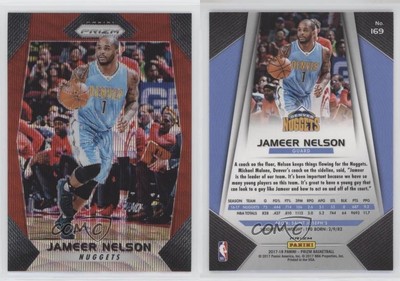 2017-18 Panini Prizm Ruby Wave Prizm Jameer Nelson #169