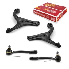 Front Lower Control Arm & Outer Tie Rod End Kit for 2007-2011 Hyundai Accent
