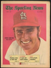 THE SPORTING NEWS Steve Carlton Jack Nicklaus Bernie Carbo 5/8 1971
