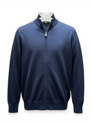 LORO PIANA STRICKJACKE ZIP CARDIGAN, NEUWERTIG, Gr. L