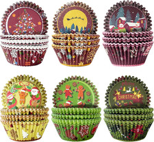 Christmas Standard Cupcake Liners Cupcake Cups 300-Count Food Grade Gradient 6 D