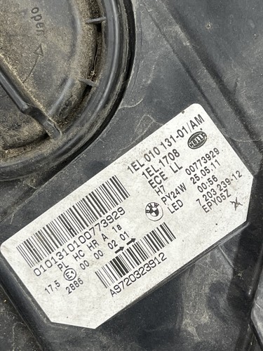 Faro Halógeno Izquierdo Para BMW F10 F11 Serie 5 7203239 63117203239 LHD OEM - Photo 4/9
