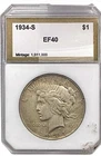 1934 S Peace Dollar PCI XF
