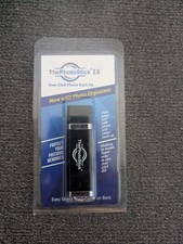 The Photo Stick 2.0 Black Flash Drive with Photo Organizer Windows & Mac - NEW