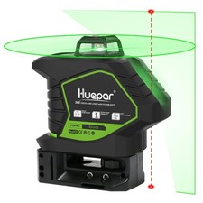 5 Lines Green Laser Level Self-Leveling Cross Line With 2 Plumb Dots 360° Covera