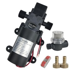 DC 12V Diaphragm Pump, Self-Priming Pump with Filter Quick Connection Termina...