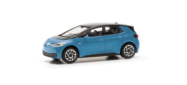 Herpa 421126-002 - 1/87 Volkswagen (VW) ID.3, Solid Ocean Blue - New