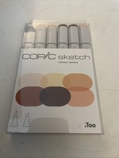 COPIC Sketch Markers Set Portrait Dual Tipped Includes 6 Colors