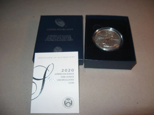 2020-W United States Uncirculated Burnished Silver Eagle OGP