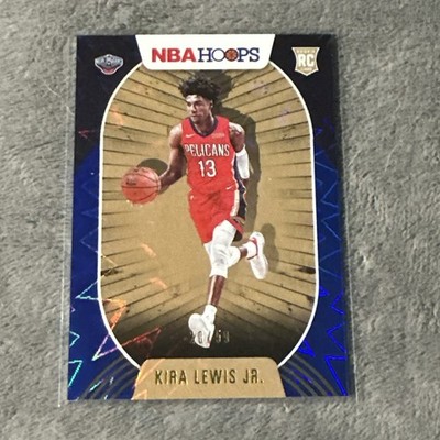 Kira Lewis Jr. RC SP #'d 20/59, 2020 NBA Hoops Blue Explosion #229, Pelicans