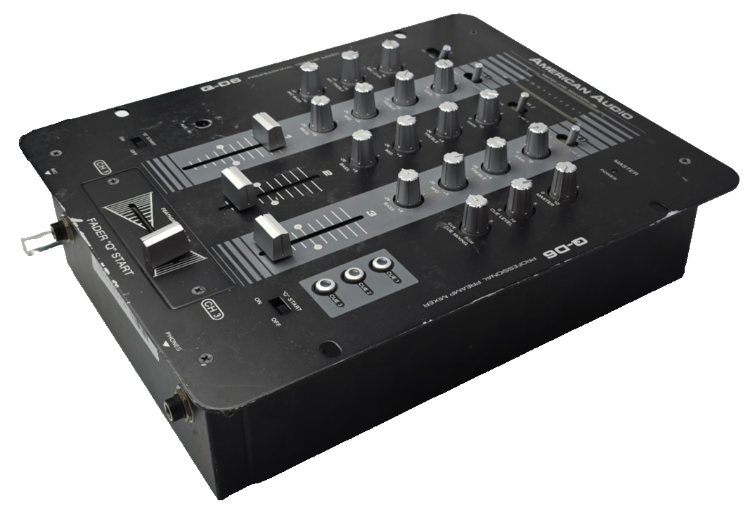 American Audio Q-D6 Professional Preamp DJ Mixer – 3 Channel