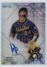 2021 Bowman Sterling Prospect Wave Refractor 38/125 Hedbert Perez Auto 0y0n