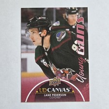 2021-22 Upper Deck Series 1 - Ud Canvas Young Guns Lane Pederson #C99 (RC)
