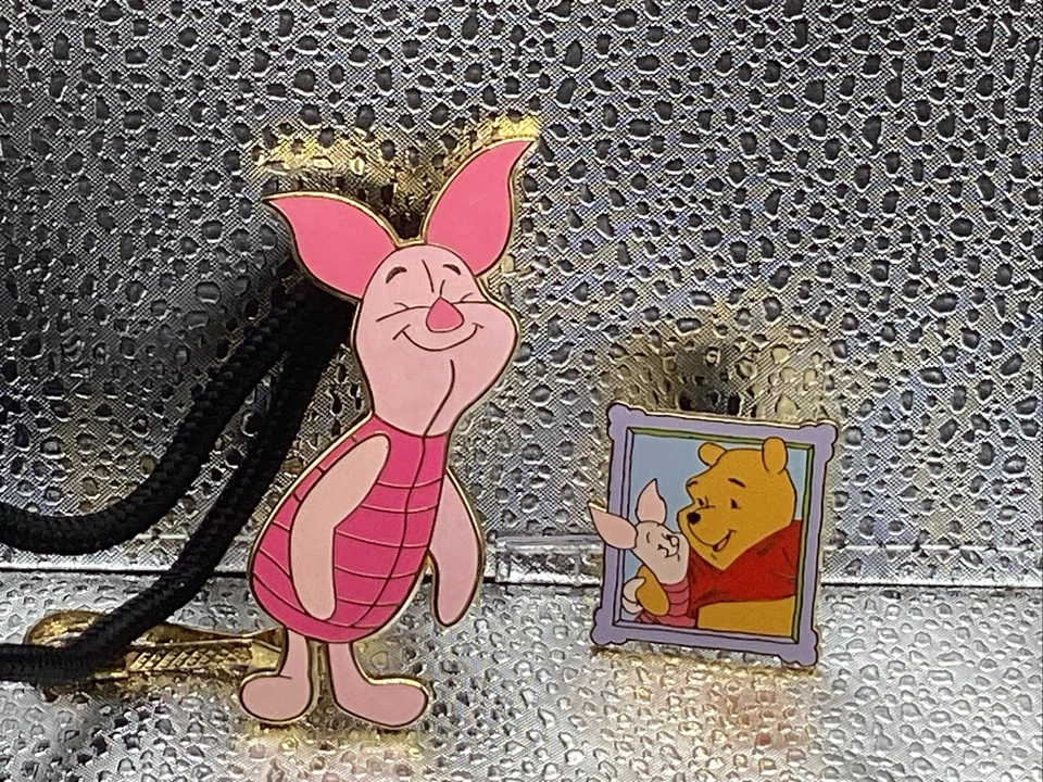 Disney  Cast Exclusive Bolo Lanyard Piglet And Reg. Pooh And Piglet Pin - Image 2 of 4