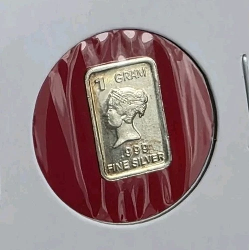 Queen👸- 1 Gram .999 Fine Pure Silver Bullion Mini Art Proof Bar Ingot Coin