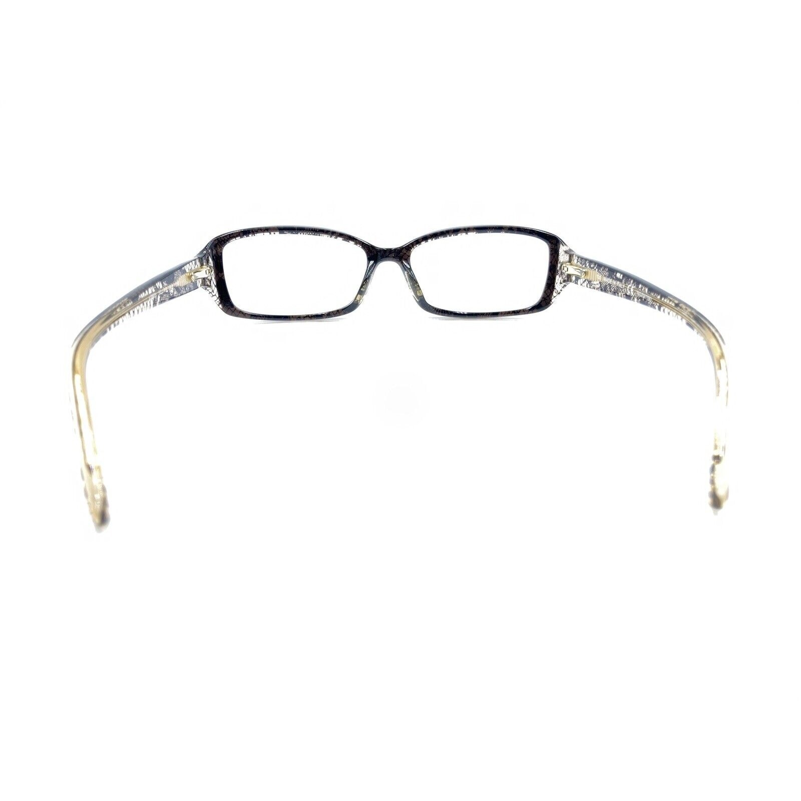 Valentino V2605 905 Brown Black Clear Lace Eyeglasses Frames 52-15 130 Italy thumbnail 5