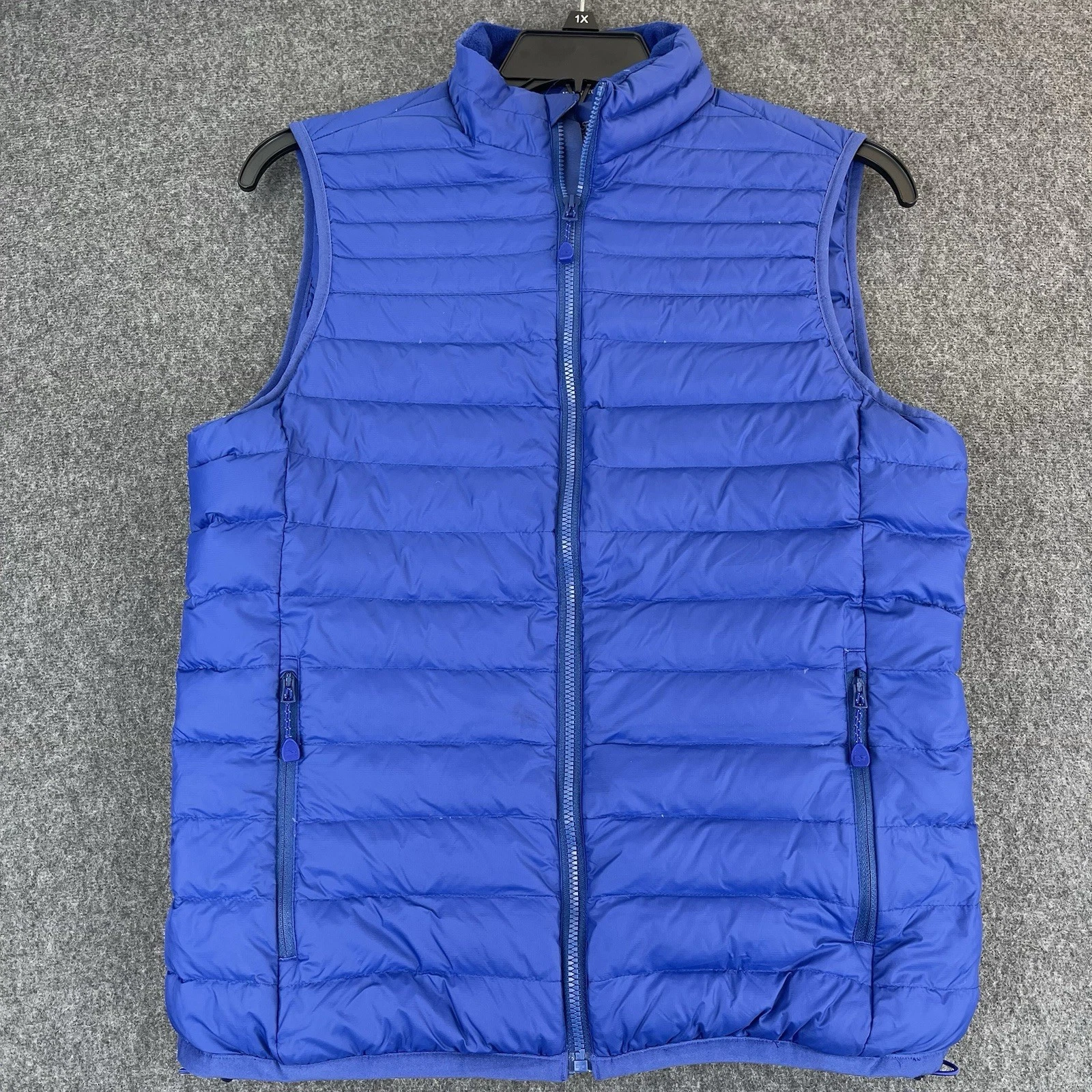 Vineyard Vines Puffer Vest Mens Small Blue Down Full Zip Hiking Casual Preppy