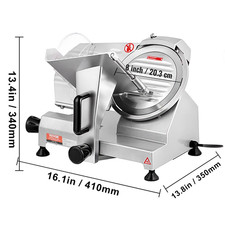 VEVOR Affettatrice Professionale, Affettatrice Elettrica Gastronomia 200W, Affet