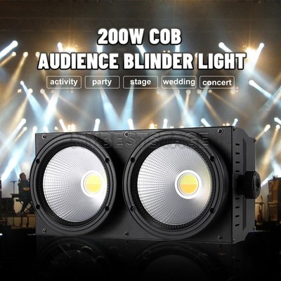 PAIDUN COB LED 200W Audience Blinder Par Light 3200-6000K Warm Cool White Lamp